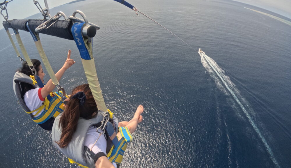 【4月21日】那覇発チービシコース・パラセーリング＆本部発パラセーリング